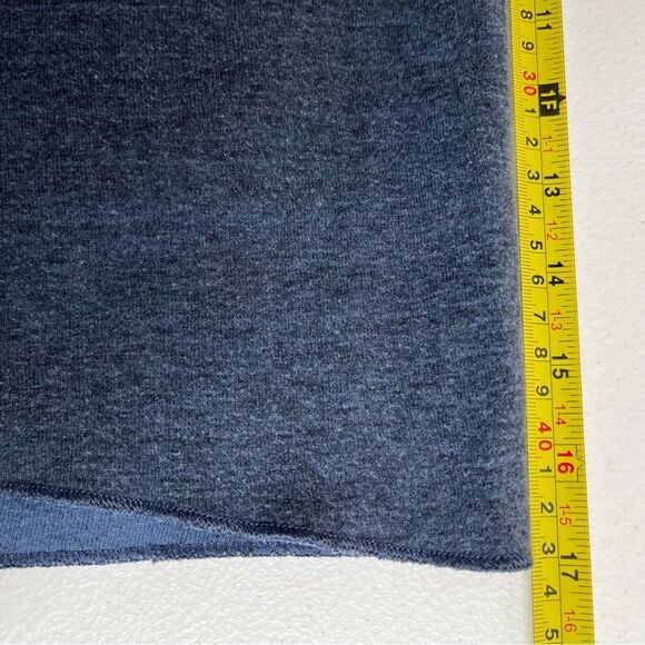 Vintage LL Bean Double Layer Wool Blend Crew Neck Blue Gray Shirt Men Medium - Picture 11 of 13